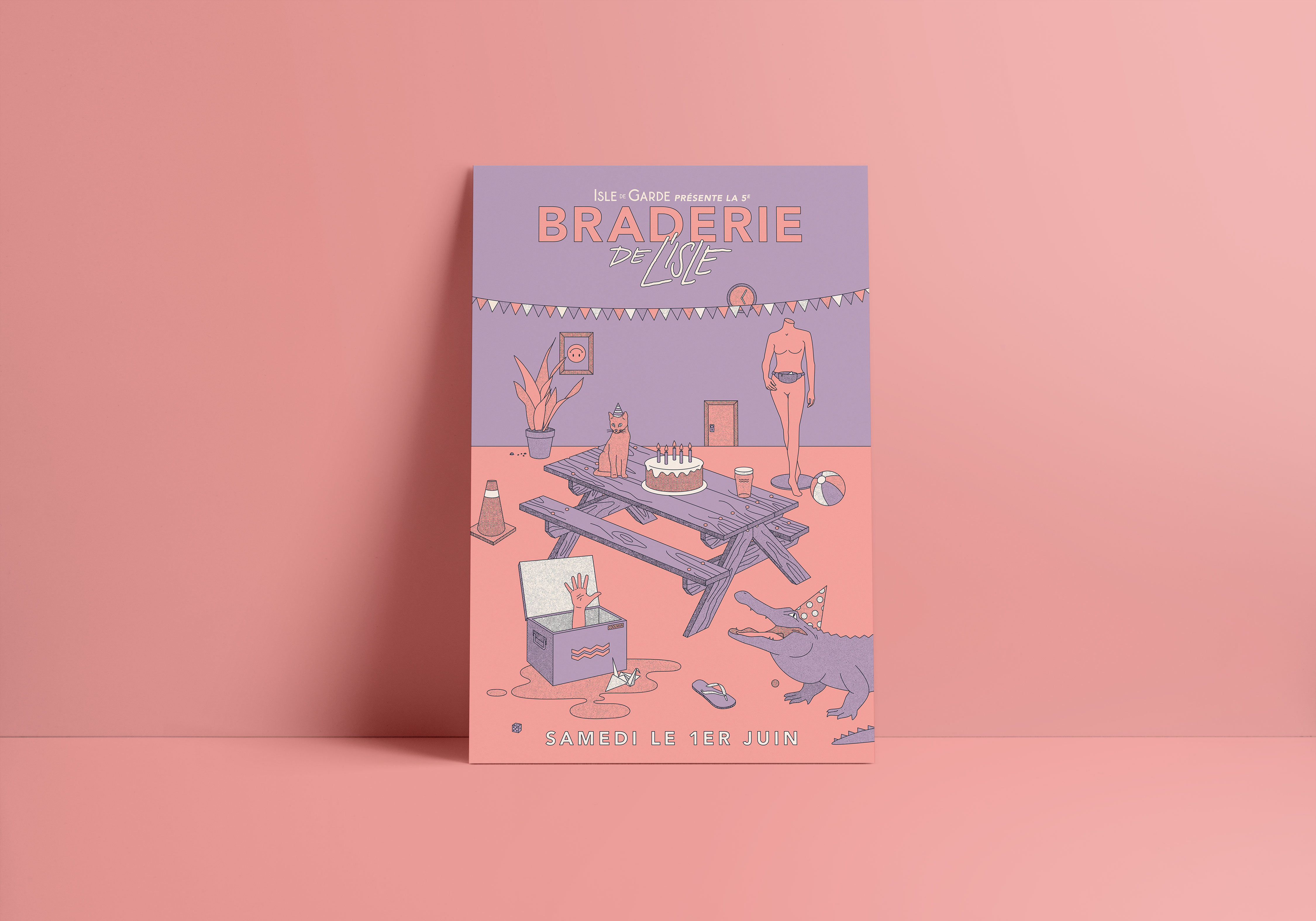Poster de la 5e Braderie de l'Isle
